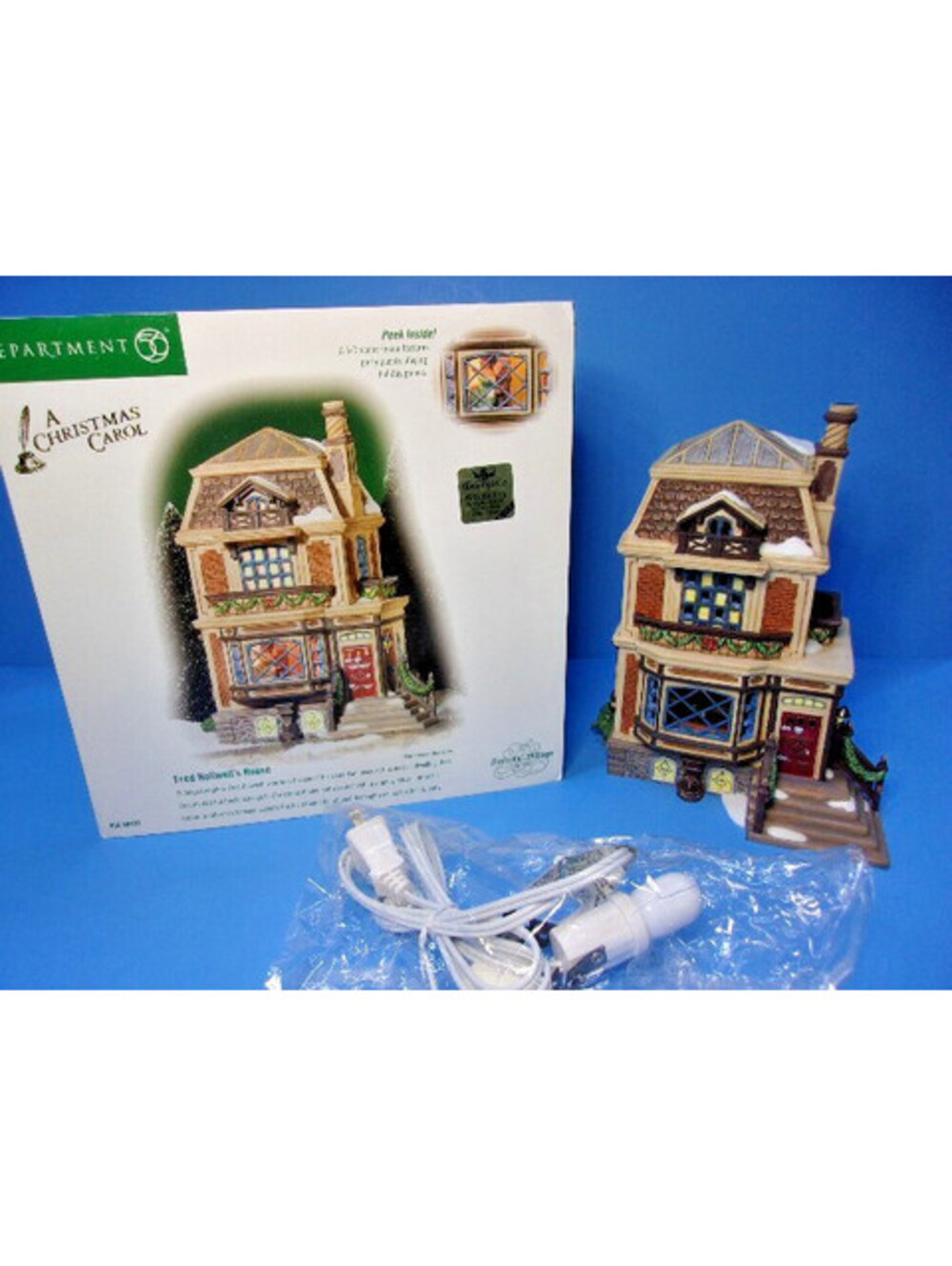 Dept 56 A Christmas Carol Fred Holiwell's House 58492 Scrooge's Nephew Dickens